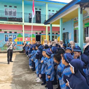 Tingkatkan Pengetahuan Anak Tentang Rambu Lalu Lintas, Satlantas Polres Inhil Sosialisasi di TK Faturrahman