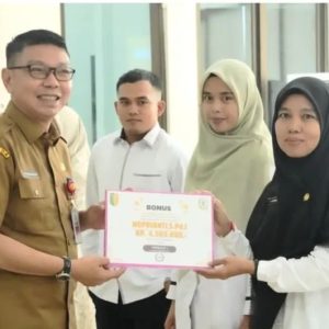 Pemerintah Kabupaten Kuantan Singingi memberikan apresiasi dan bonus kepada Kafilah MTQ Kuansing