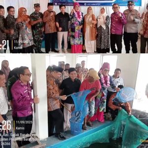 Anggota DPRD Provinsi Sumatera Barat Ade Putra Hadiri Panen Perdana lele di SMK Negeri 1 Sasak Ranah Pasisie