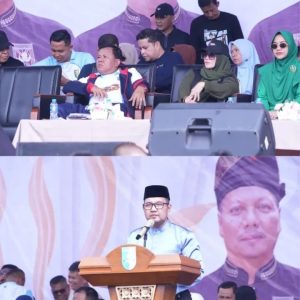 Bupati Suhardiman Amby Resmi Buka Festival Pacu Jalur HUT ke-26 Kuansing di Tepian Narosa