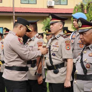 Polres Maros Gelar Serah Terima Jabatan Sembilan Pejabat Utama