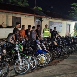 Bikin Resah Knalpot Brong Dan Balap Liar Dilaporkan Warga, Polsek Pasir Penyu Bergerak Cepat