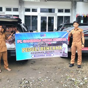 PT. Gamindra Mitra Kesuma (GMK)  Turut Smbil Bakian Untuk Salurkan Bantuan logistik Kepada Warga yang Terdampak Banjir.