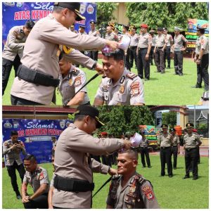 Sebanyak 77 Personel Polres Maros Naik Pangkat, Ini Pesan Kapolres