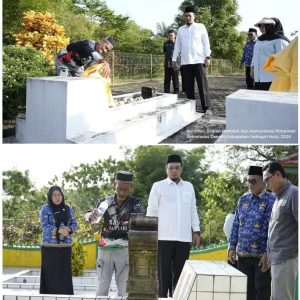 Bupati Inhu Ade Agus Hartanto Di Dampingi Wakil Ketua DPRD Ade Candra Berziarah ke Makam Raja-Raja Indragiri, Dorong Jadi Destinasi Wisata Religi