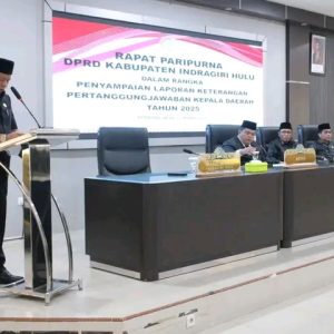 Wakil Bupati Inhu Hendrizal, Sampaikan Jawaban Pemerintah atas LKPJ 2025 di Rapat Paripurna DPRD