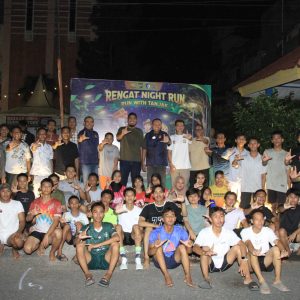 Kapolres Dan Bupati Inhu Buka Dan Lepas Secara Simbolis Rengan Night Run, Sosialisasi Tanjak Dan Anti Balap Liar