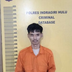 Pemuda Desa Kampung Pulau Rengat Digelandang ke Polres Inhu, Kedapatan Miliki 7 Paket Sabu