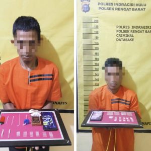 Dalam Tiga Jam Polsek Rengat Barat Bekuk Dua Penjahat Narkotika
