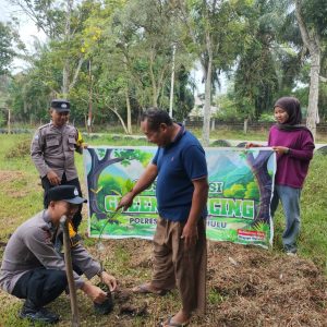 Harapan Kebersamaan Mencintai Lingkungan, Polsek Pasir Penyu Sosialisasi Greenpolicing