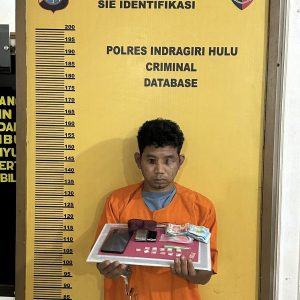 Sering Transaksi Dikebun Sawit Desa Pematang Jaya, Satresnarkoba Polres Inhu Bekuk Pelaku