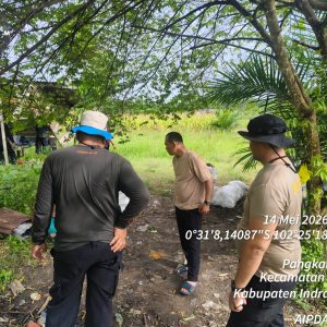 Polres Inhu Lakukan Persiapan Panen Jagung Pipil Ketahanan Pangan Serentak Secara Nasional