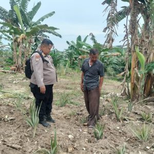 Polres Inhu Tingkatkan Kesadaran Masyarakat Pentingnya Ketahanan Pangan, Manfaatkan Lahan Secara Produktif