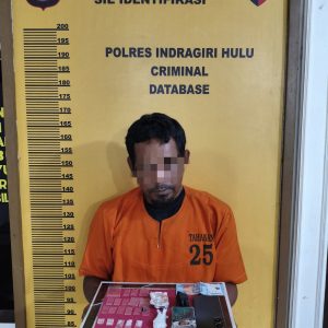 Kapolsek Lirik Pimpin Langsung Penangkapan Pelaku Penyalahgunaan Narkoba Didesa Lambang Sari I, II, III