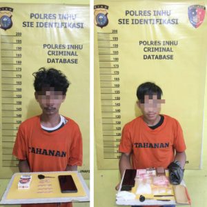 Polsek Kelayang Ungkap Kasus Narkotika Di Desa Talang Pring, Dua Tersangka Dibekuk BB Puluhan Gram Sabu