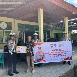Polres Inhu Gelar Bakti Sosial HUT Bhayangkara ke-80, Salurkan 250 Paket Sembako ke Panti Asuhan Nur Ananda Putri Rengat