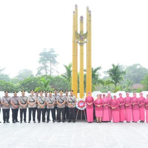 Polres Inhu Gelar Upacara Ziarah dan Tabur Bunga di Makam Pahlawan Indra Bhakti, Rangkaian Hari Bhayangkara ke-80