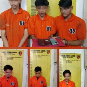 Kurang Dari 24 Jam Polsek Batang Gansal Ringkus 6 Penjahat Narkotika, Begini Kronologisnya