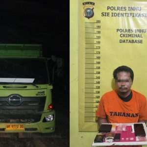 Polsek Kelayang Bekuk Pemilik Sabu di Dalam Mobil Tronton di Perkebunan