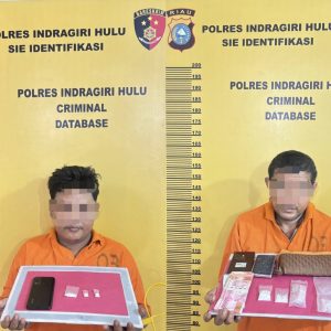 Mencoba Kabur dan Buang Barang Bukti, Dua Pria Diringkus Satresnarkoba Polres Inhu di Lokasi Berbeda Rengat Barat   