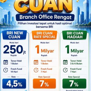 BRI Kanca Rengat Luncurkan Program BRI CUAN, Tawarkan Imbal Hasil Hingga 7 Persen