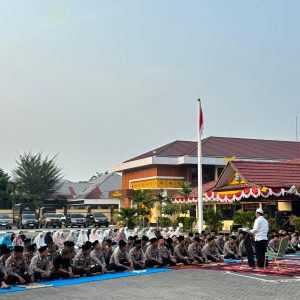 Bencana Asap Dan Karhutla Serta Cuaca Ekstrem, Polres Inhu Gelar Sholat Istisqo Dan Doa Bersama   