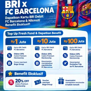 Special Program BRI x FC Barcelona, Dapatkan Kartu Debit Eksklusif dan Trip ke Camp Nou