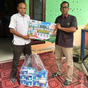 PT SBL Gerak Cepat! Salurkan 39.350 Masker ke 20 Titik di Sentajo Raya Kuansing, Sasar Warga dan Sekolah di Teratak Air Hitam